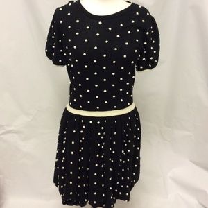 NEW B&W Red Valentino Polka Dot Dress